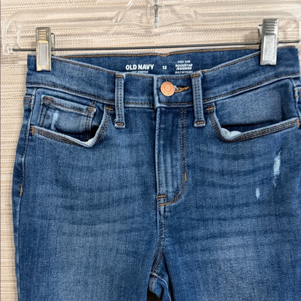 Old Navy Two-Pair Girls Blue Skinny Jeans Set Jeggings size 12